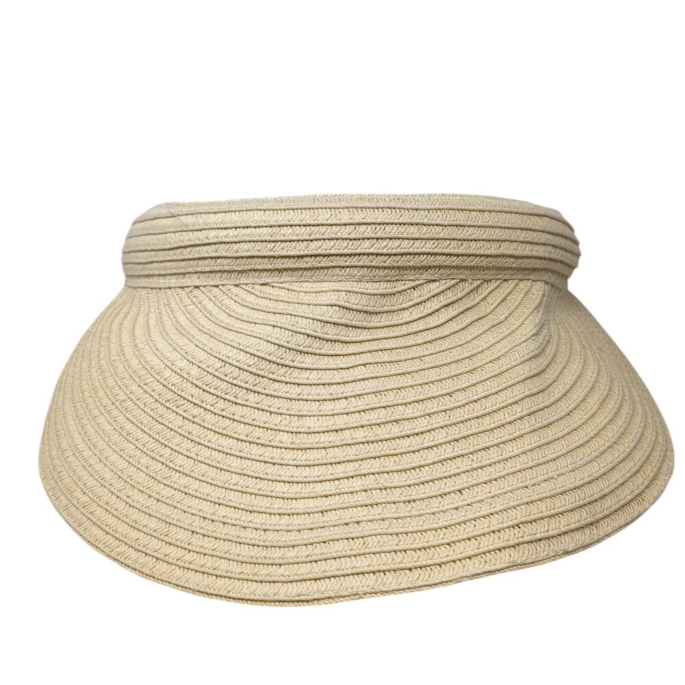 A New Day Sun Visor Hat Brown One Size Adjustable Clip Lightweight Blank